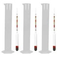 MANLINGDA Maple Syrup Hydrometer Test Kit for Home Brewing 3 Sets