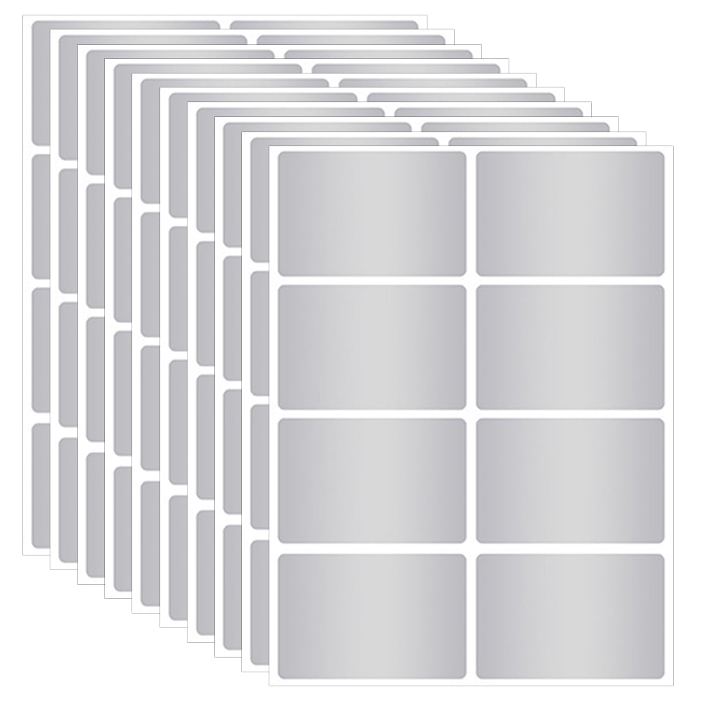 MANLINGDA Matte Name Tag Labels 12 Sheets Water Resistant Stickers