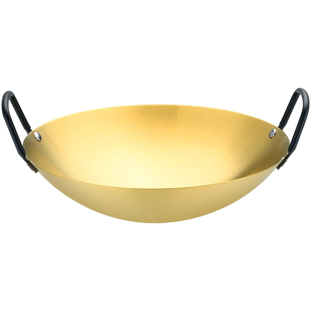 MANLINGDA Stainless Steel Outdoor Griddle Frying Pan 22cm Cookware