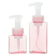 MANLINGDA Travel Foam Dispenser Set 2 Refillable Bottles for Shampoo