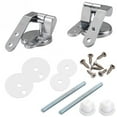 MANLINGDA Zinc Toilet Seat Hinge Mountings with Bolts & Nuts