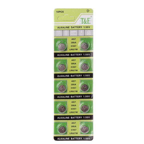 MANNYA 10 Pack Multi Purpose Coin Battery 1.55V Button Battery for Electronic Device LR927 Household Alkaline Button Coin Cell