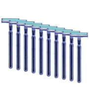 MANNYA 10 Pcs Stainless for Razor Blades Disposable Stainless Steel Hospitality Quality Shavers High End Twin Blade Razors for