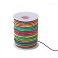 thumbnail image 1 of MANNYA 100m Rainbow Colourful Elastic Cord 1mm Thread Stretch String Craft for Beading Braiding DIY Jewelry Handmade, 1 of 7
