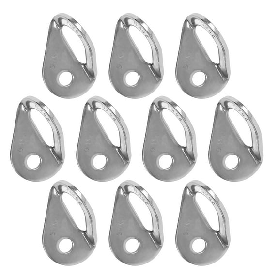 MANNYA 10Pcs Rock Climbing Anchors Hanger Bolts Stainless Steels Hanger Plate for Mountaineering Rappelling Hiking Camping Trav