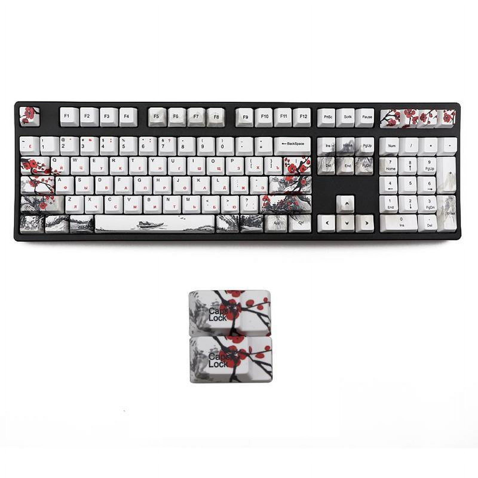 MANNYA 110 Keys Mechanical Keyboard PBT Keycap OEM Profile DYE-Sub Plum ...