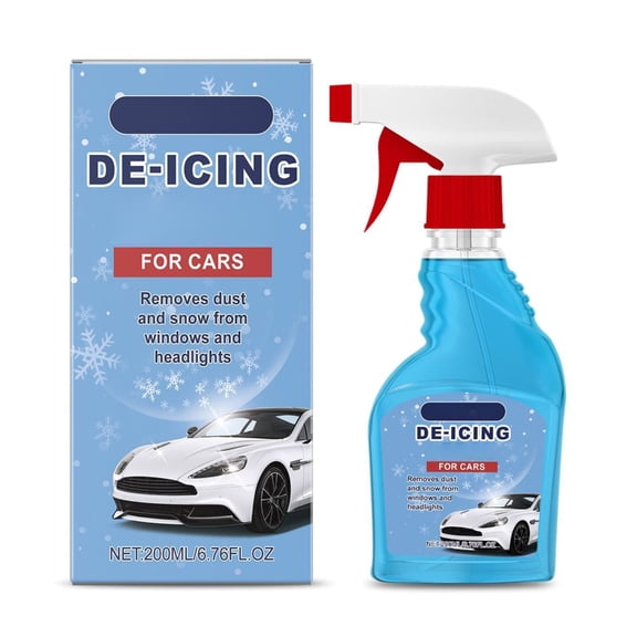 MANNYA 200ml Car Windshield Deicer Defroster Ice Remover Sprayer Car Window Ice Melting Agent Snow Ice Defrosting