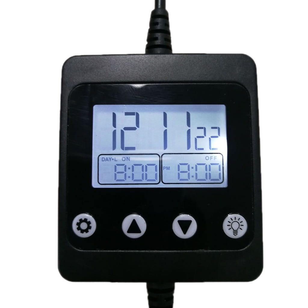 MANNYA 24 Hour Programmable Digital Timer ON/Off Program LCD Display ...