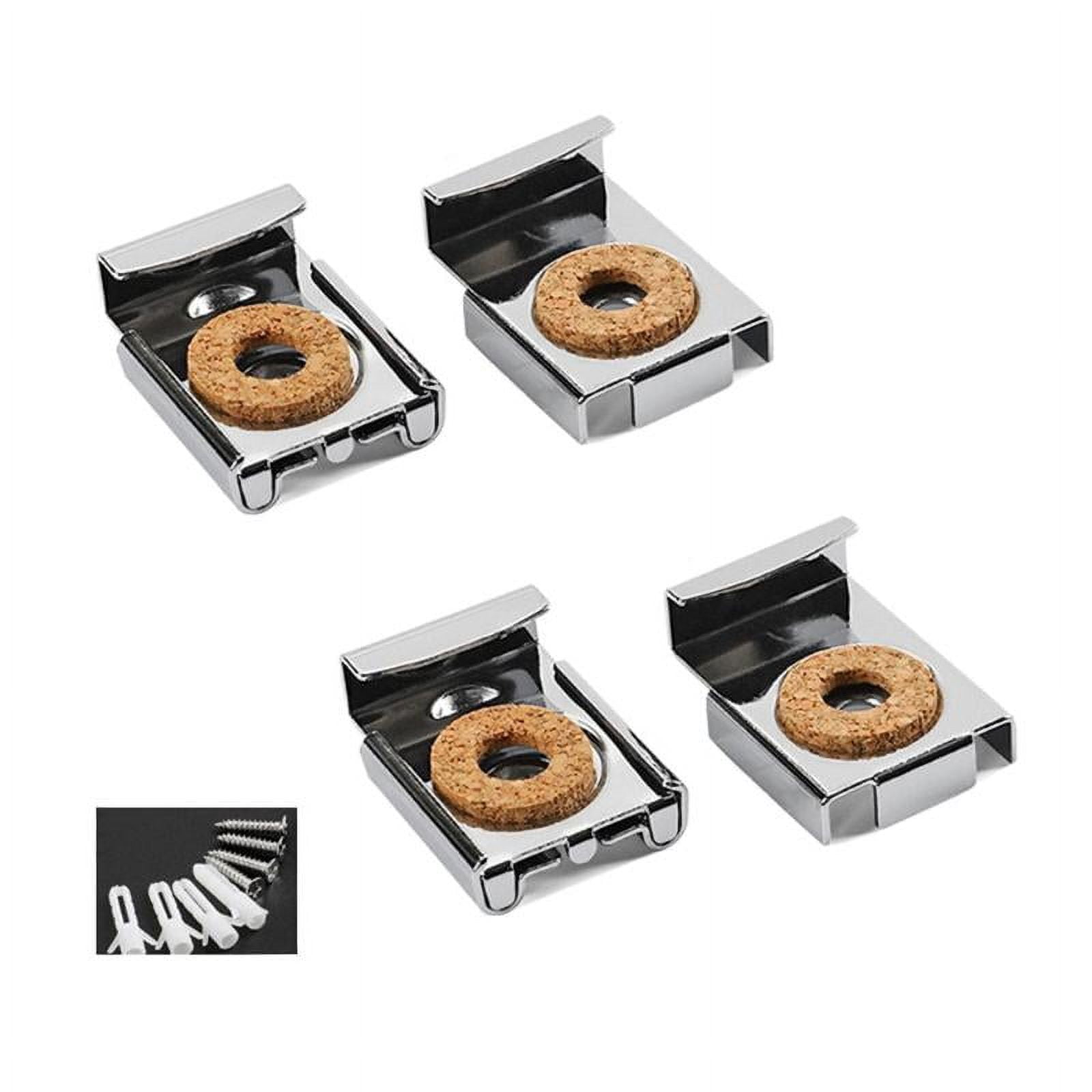 MANNYA 4 Pcs Mirror Mounting Clips Spring Loaded Mirror Hanger Clips