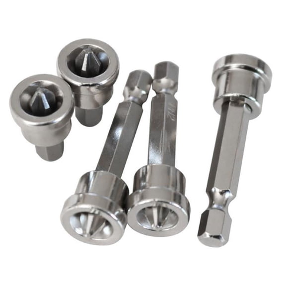 MANNYA 5pcs/Set Magnetic Positioning Screwdriver Bits 1/4 inch Hex Shank Batch for He