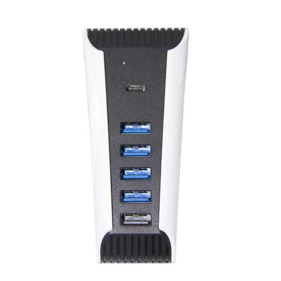 MANNYA 6 Port USB Splitter Hubs Charging Adapter for Game Console High Speed USB Expansion Hubs with 5 USB A+1 Type-C Port