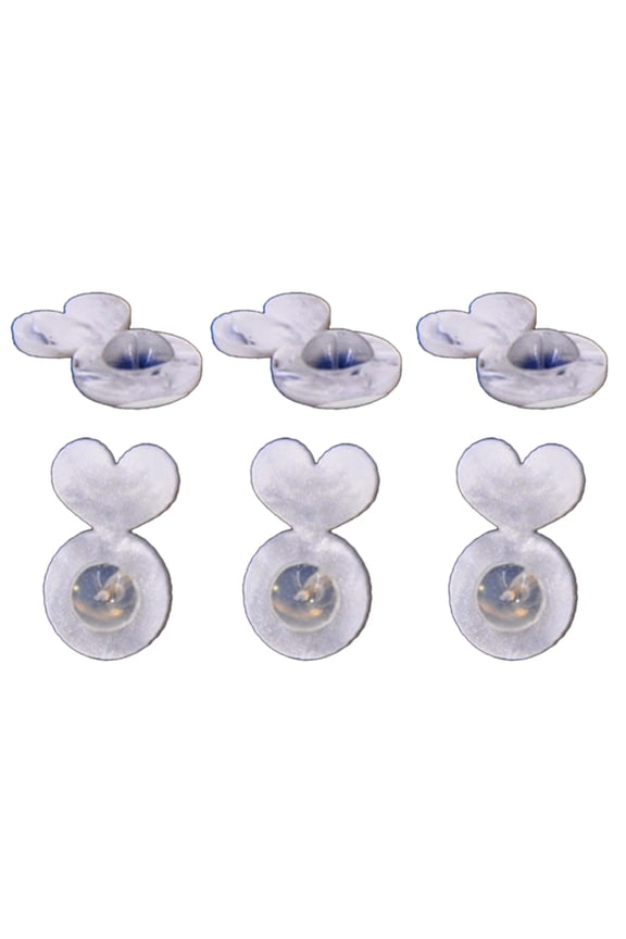 6Pcs Acrylic Large Studs Backings Multifunctional Earlobe Supports Stylish Adjustable Earring Lifter Ear Accessory Charm