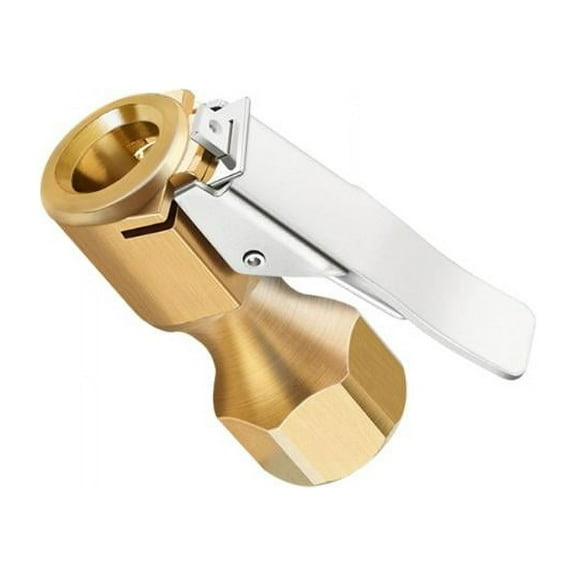 MANNYA Air Chuck Heavy Duty Closed Flow Lock On Tire Chuck with Clip for Inflator Gauge