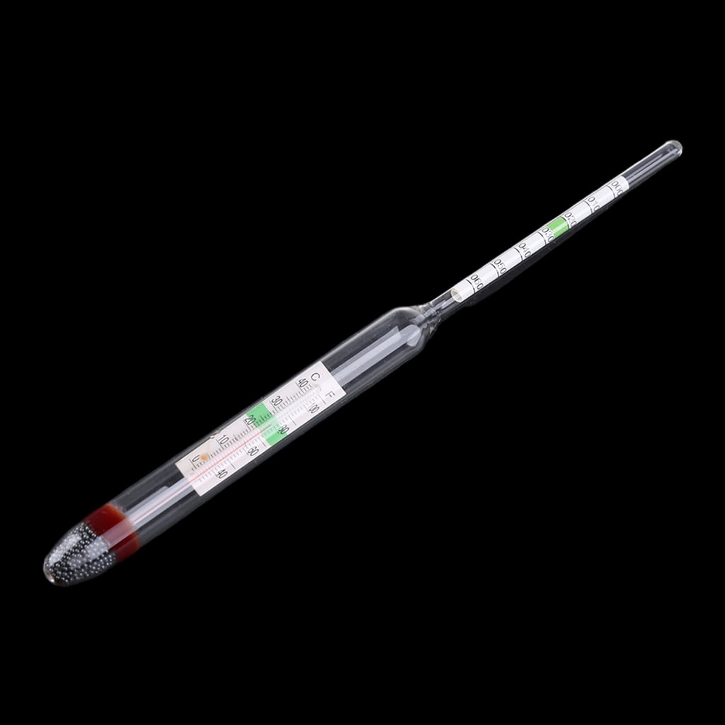 MANNYA Aquarium Glass Hydrometer with Thermometer Reef Coral Salinity