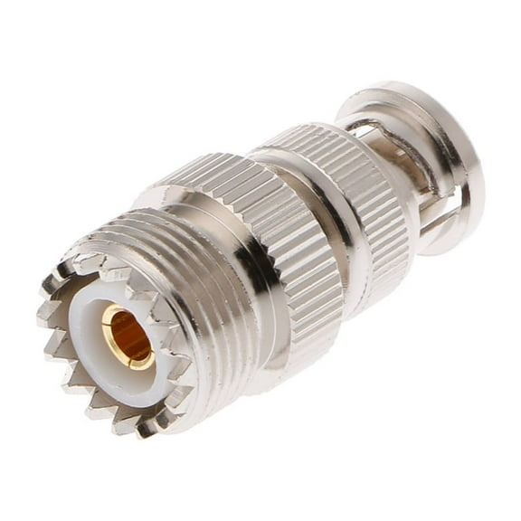 MANNYA BNC Male Plug To UHF SO239 PL-259 Female Coaxial Adapter Cable Connector
