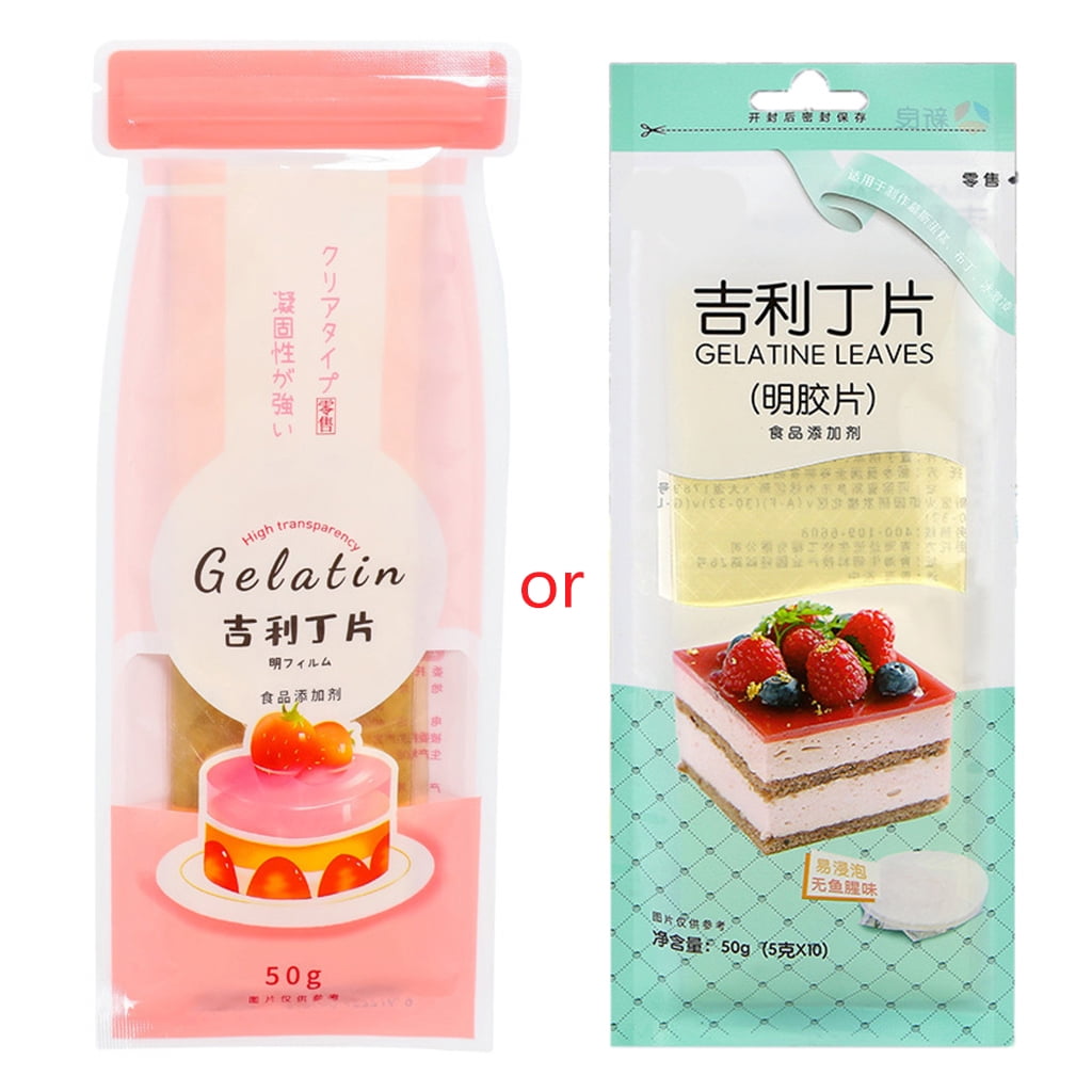 MANNYA Baking Ingredients Kitchen Bar Halal Silver Leaf Gelatine Beef Gelatin Leaves for Cooking