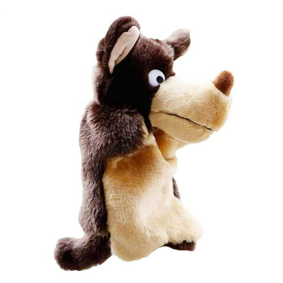 MANNYA Big for Grey Wolf Hand Puppet Soft Hand Puppet for and Party Favor Interactive Stuffed Toy for