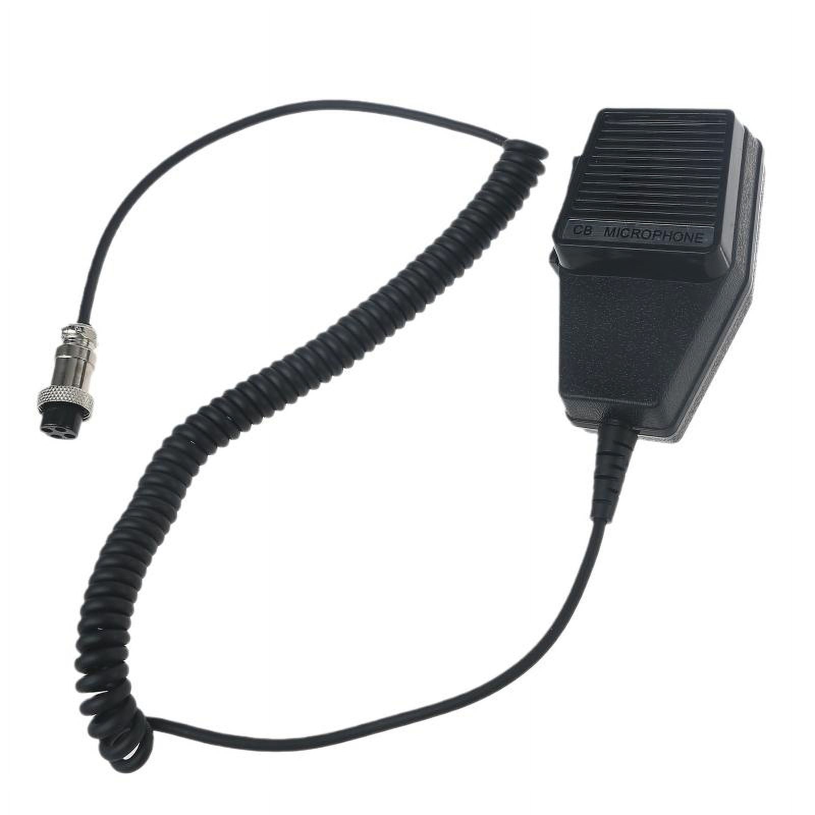 MANNYA Black CB Microphone 4 Pin Connector Mic Speaker for Cobra for Superstar for Uniden for