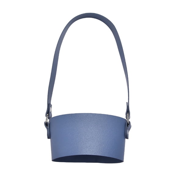 MANNYA Convenient Coffee Cup Sleeve with Chain Durable PU Beverage Holder for Travel