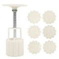 thumbnail image 1 of MANNYA Cookie Stamps Flower Shape Mooncake Mold Pastry Tool for MidAutumn Festival, 1 of 14