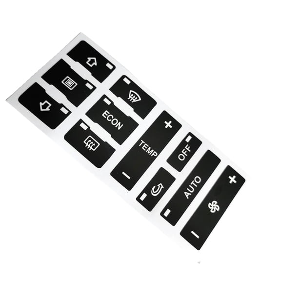MANNYA Fade Air Conditioning Control Labels Long Service PVC Aircon Switches Stickers Simple to Use for German Car