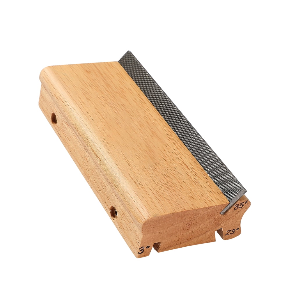 MANNYA Guitar Frettrimmer Tool 3/23/35 Degree Wood Texture for Burrs on Electric Bass Ukulele Fretboards