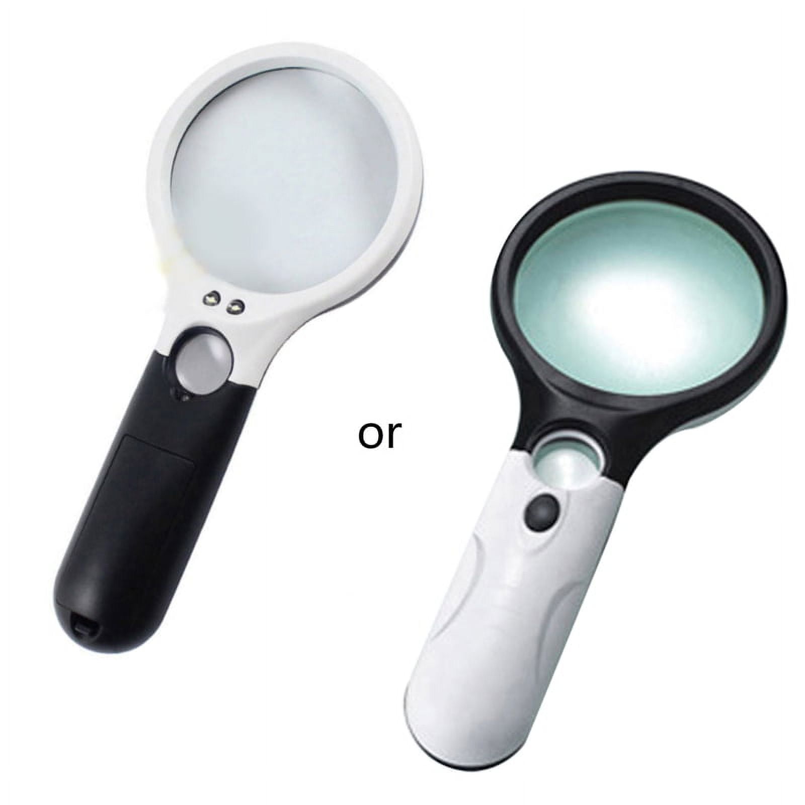MANNYA Handheld Lighted Magnifying Glass LED Magnifier Pocket
