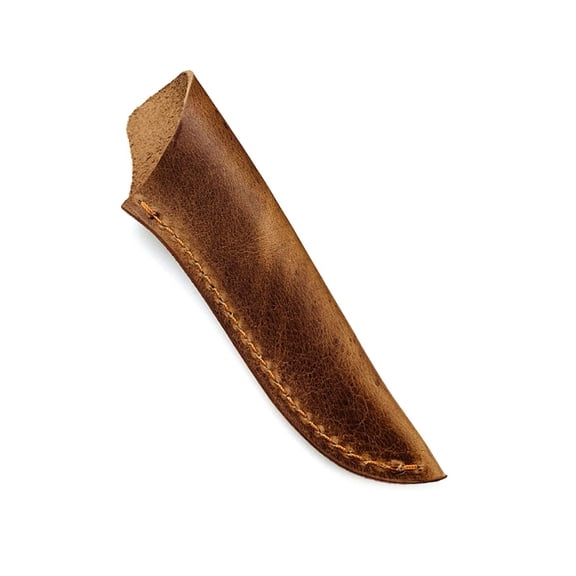 MANNYA Kitchen Knife Sheath Cowhides Leather Straight Knife Case Portable Fruit Knife