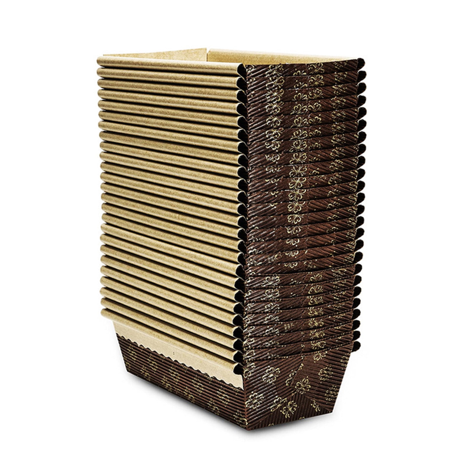 MANNYA Kraft Papers Bread Loaf Pans Disposable Corrugated Recyclable