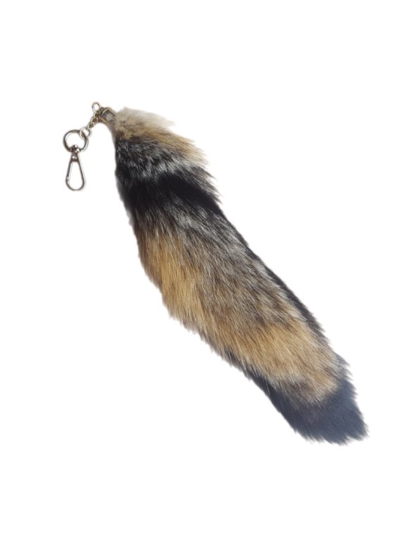 Long Tail Furs Keychain Exaggerated Handbag Pendant Foxes Tail Keyring Backpack Decors Bag Charm Jewelry