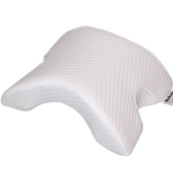 MANNYA Memory Foam Pillow Tunnel Slow Rebound Pressure Pillow Arm Pillow Spooning Pillow Arched Neck Cervical Pillow for Travel