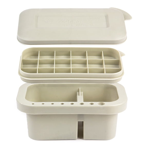 MANNYA Multi-purpose Artist Brush Washer 16 Holes Drying Rack Paint Palette for Student