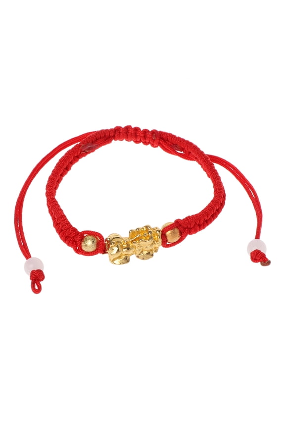Chinese Feng Shui Gold Xiu Kabbalah Red String Bracelet Eye for