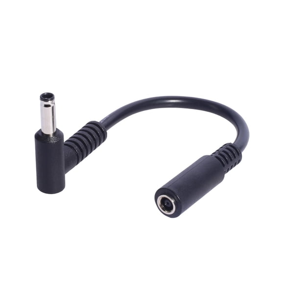 MANNYA Short 15cm 4.5x3.0mm Female To Male Tip Power Cable 90 Degree Angled Connector Cord Laptop Extension Wire for Laptop
