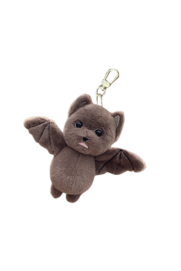 Soft Bat Plush Holder Stuffed Toy Shaped Keychain Bag Pendant Multipurpose Purse Accessory for Daily Use