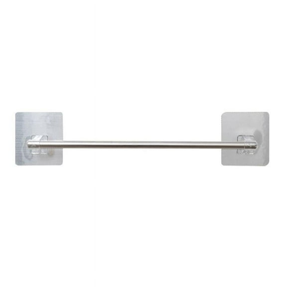MANNYA Stainless Steel Hand Towel Rack Thicken Bath Towel Rod Wall Mounted Single Towel Bar Nail-free Installation Waterproof
