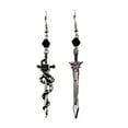thumbnail image 1 of MANNYA Sword Earrings for Men Women Alternative Asymmetrical Dangle Earrings Unisex Gothic Earrings Halloween Jewelry Gift, 1 of 6