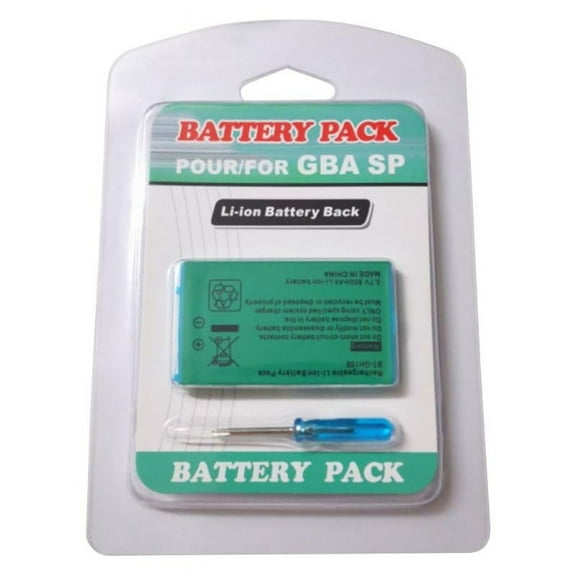 MANNYA Tool Kit for Gameboy Advance for GBA SP, Rechargeable Li-ion Battery