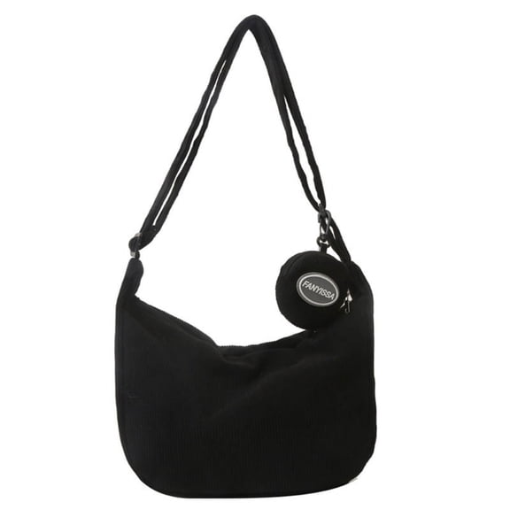 MANNYA Trendy Corduroy Crossbody Bag with Adjustable Strap Suitable for Work Travel