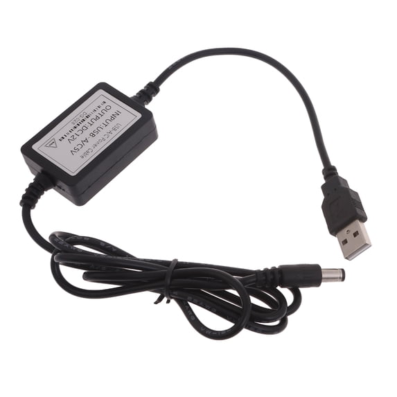 MANNYA USB to USB 5V to 12V 5.5 x 2.1mm Power Supply Cable for LED Lights Router Charging Cord 115CM