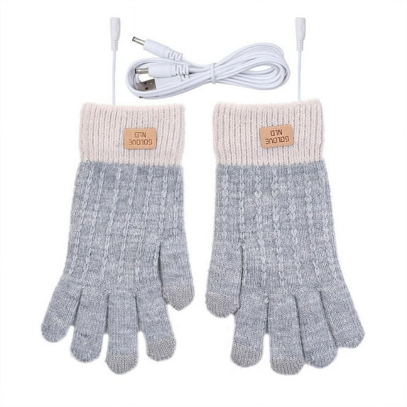MANNYA USB Heated Gloves for Female Male Battery Heating Winter Cold Weather Gloves