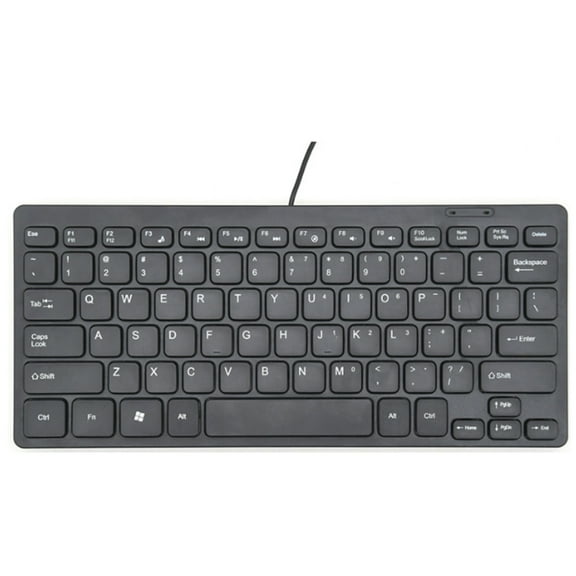 MANNYA Ultra Slim 104 Keys USB Wired Keyboard Ultra-Thin Keypad USB Cable Mini Keyboard