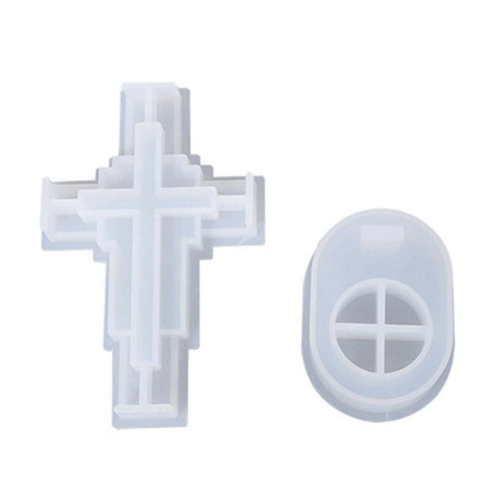 Flexible Cross Shape Silicone Mold For DIY Candles, Resin Crafts & Plaster Decor – 18x14cm, Reusable & Oven Safe