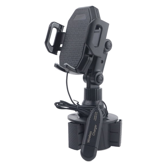 MANNYA Universal Car Truck Boat USB Wireless Charger Holder for 4-6.8inch Mobile Phone Angle Adjustable Car Cup Mount Stand 1pc
