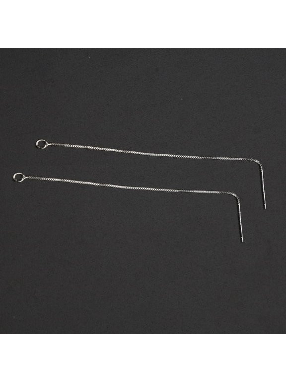 Women Dangle Earrings String Dangling Threaded Long Chain Earring 4 inch
