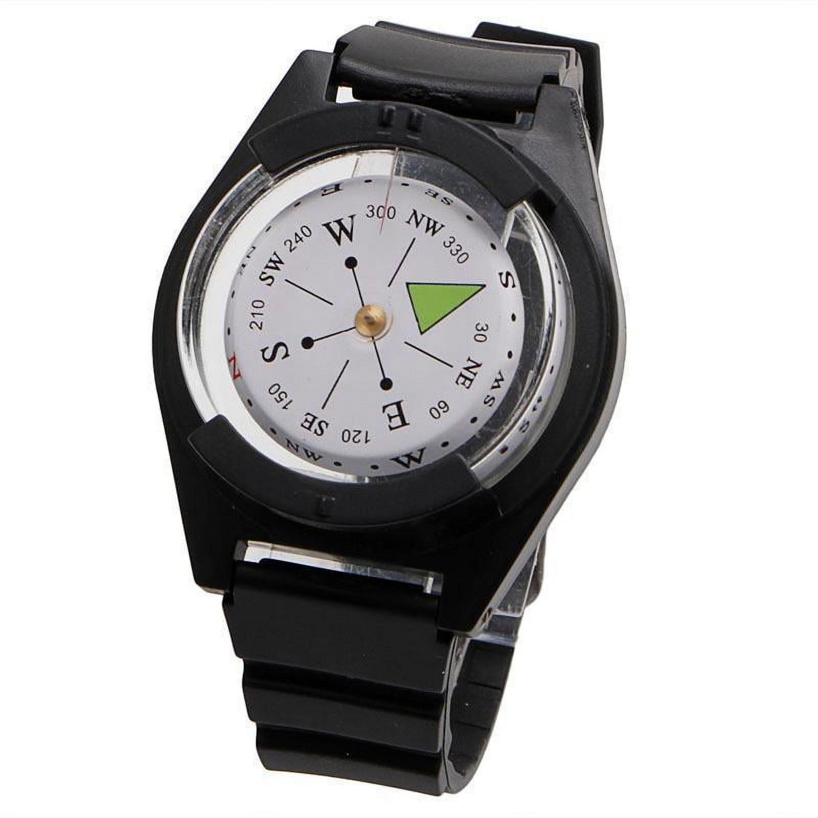 MANNYA Wrist Compass, 2 In 1 Survival Compass, Diving Navigation Compass Mini Wristband Compass for Watch Strap, Backpack Strap