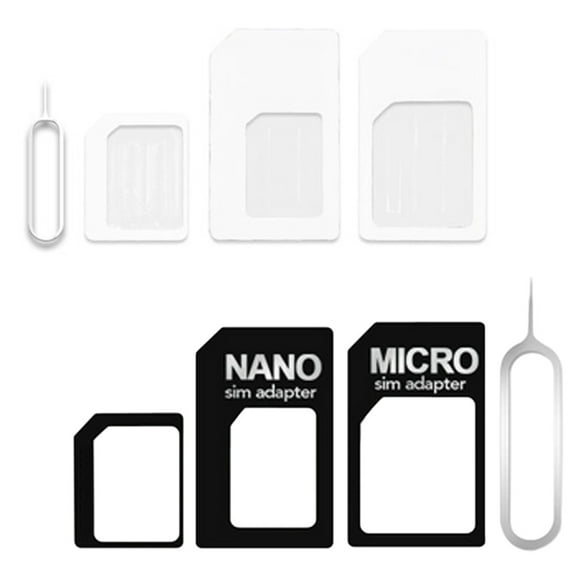 MANNYA for Smart Phones Sim Converter for Nano SIM Card to Micro Standard Adapter 4 In