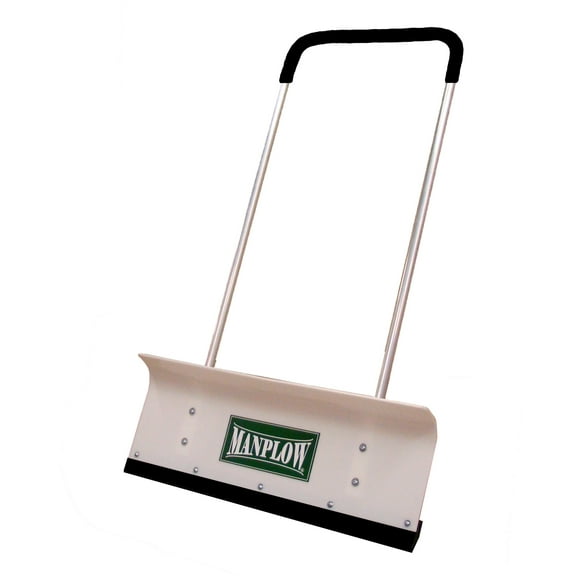 Manplow Snow Shovel, 32 in W x Plastic Blade, 48 in L Aluminum Handle PRO32