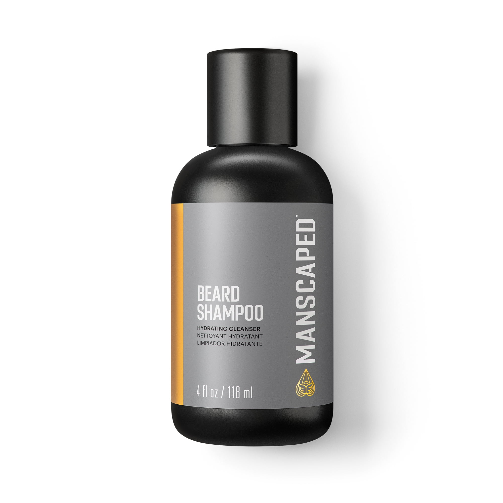 MANSCAPED Beard Shampoo, Men's Hydrating Cleanser with Eucalyptus, Rosemary, Lavender Essential Oils, Beard Wash, 4 oz