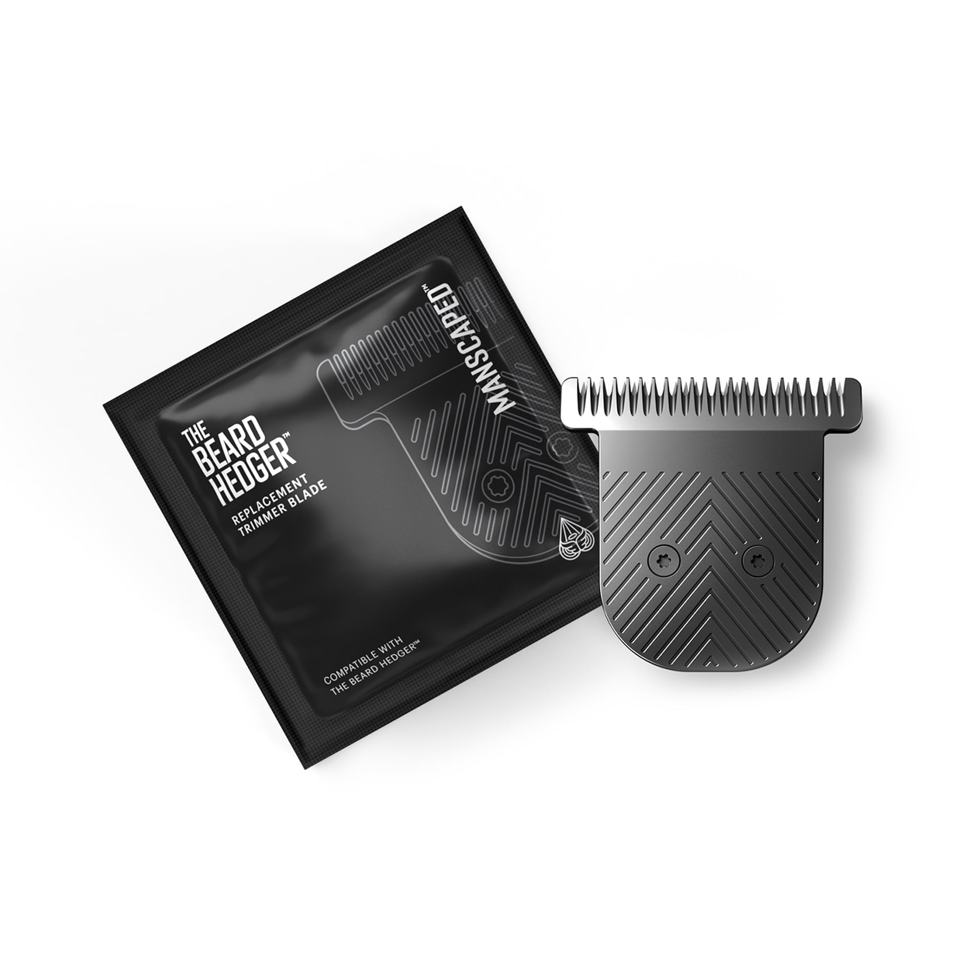 MANSCAPED The Beard Hedger Replacement SkinSafe Trimmer Blade, Premium Stainless Steel T-Blade, 1 Count